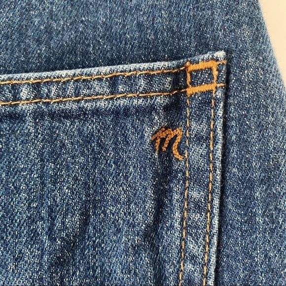 MADEWELL Denim Stretch Straight Mini Skirt 24 Blue - Picture 7 of 11